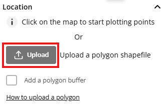 Polygon upload button