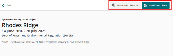 reset the search criteria